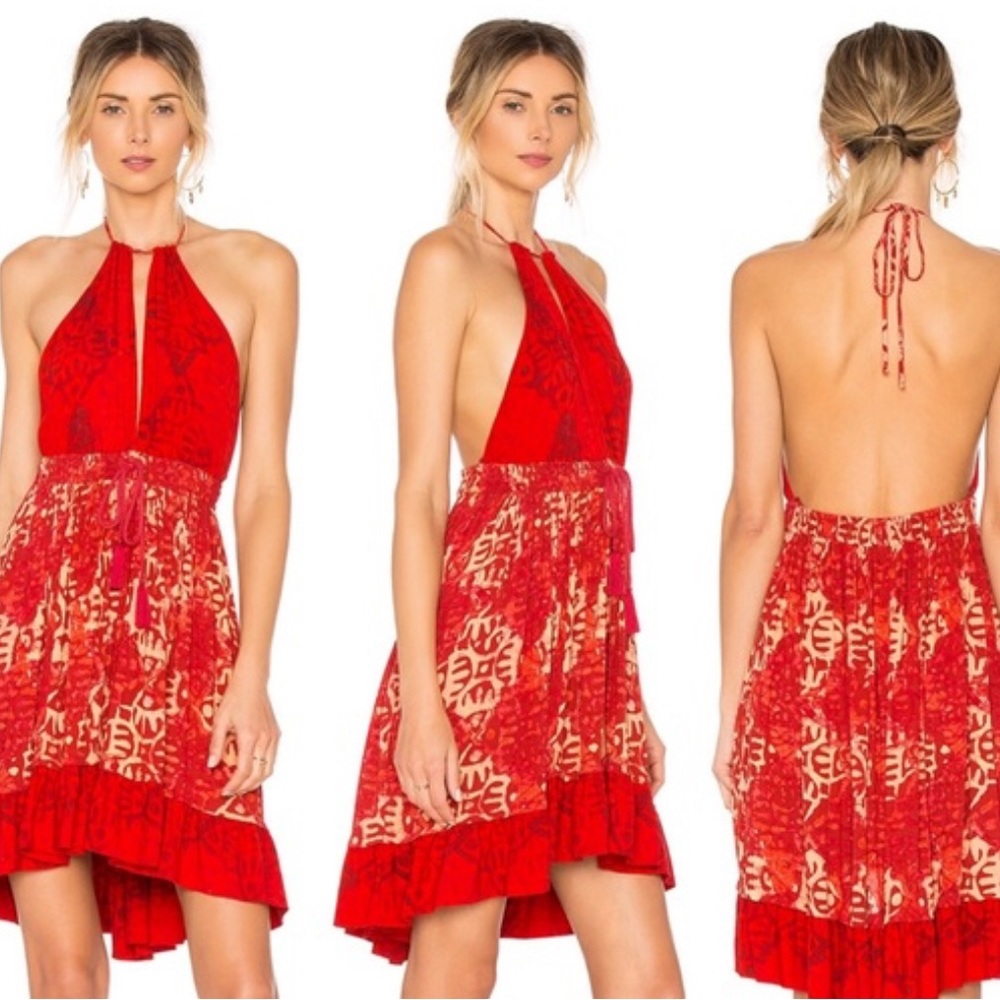Free People Beach Day halter dress Sz M